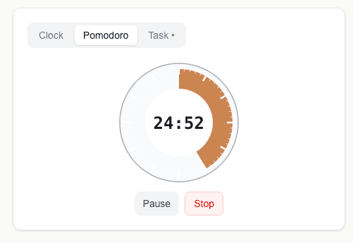 The Pomodoro timer